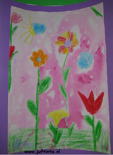 Bloemen van wasco en ecoline